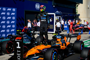 Photo Lando Norris sur un nuage après sa superbe pole à Madrid :
