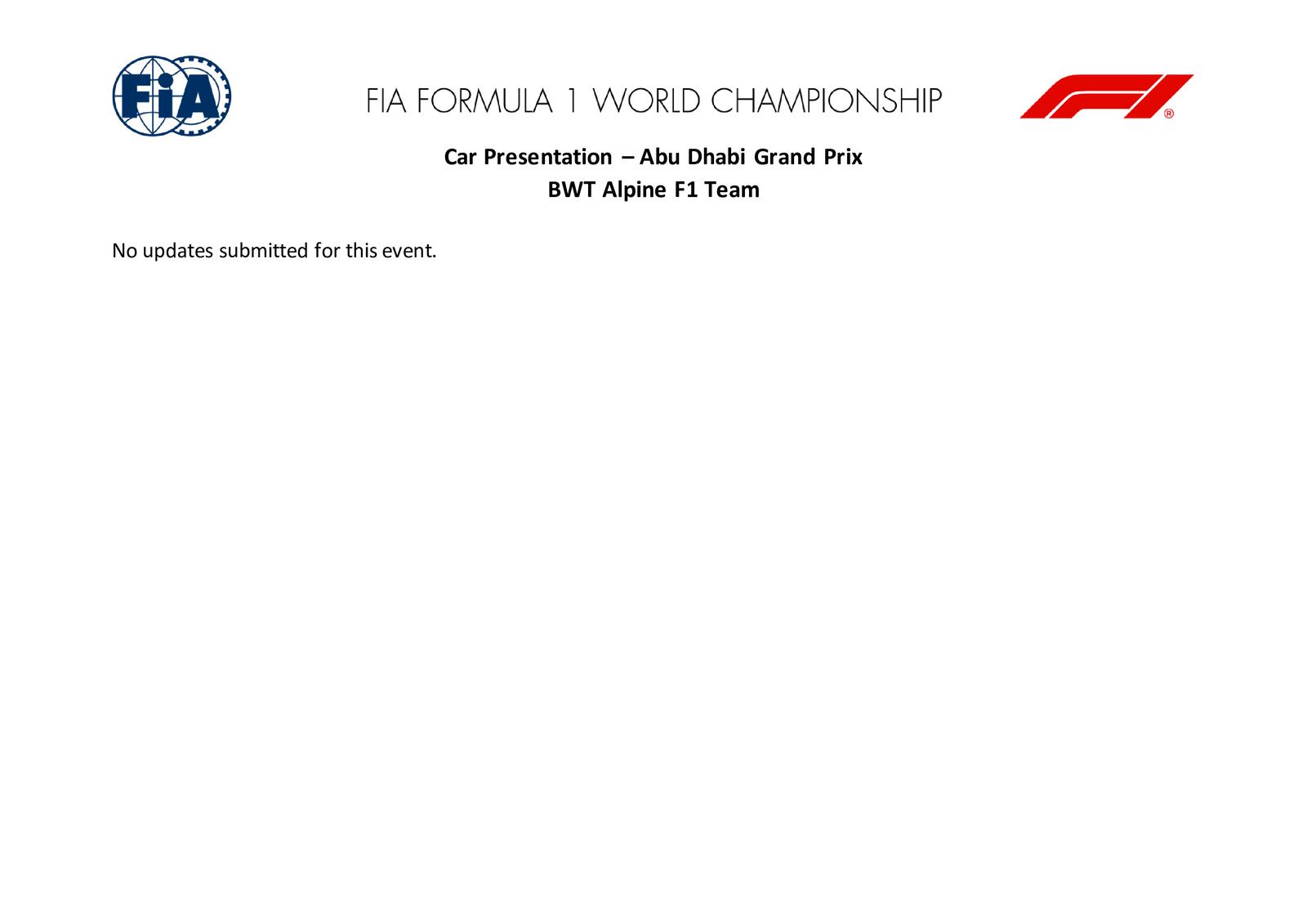 Communiqués FIA