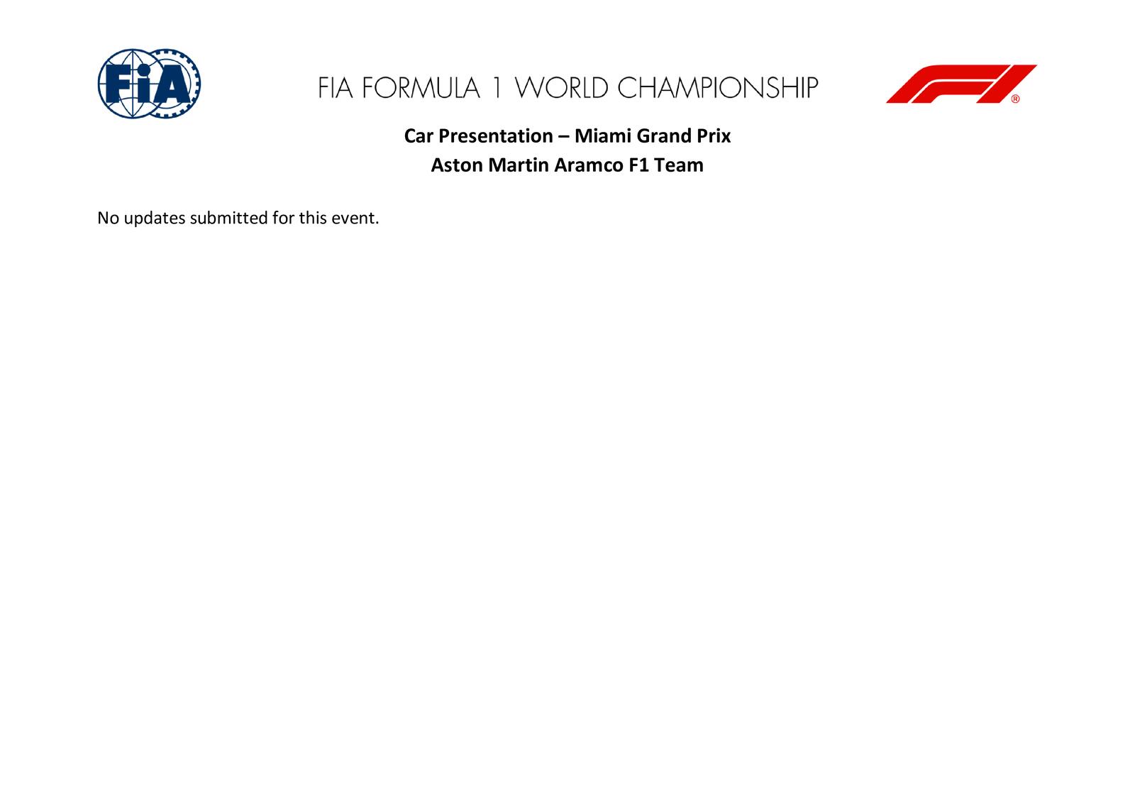 Communiqués FIA