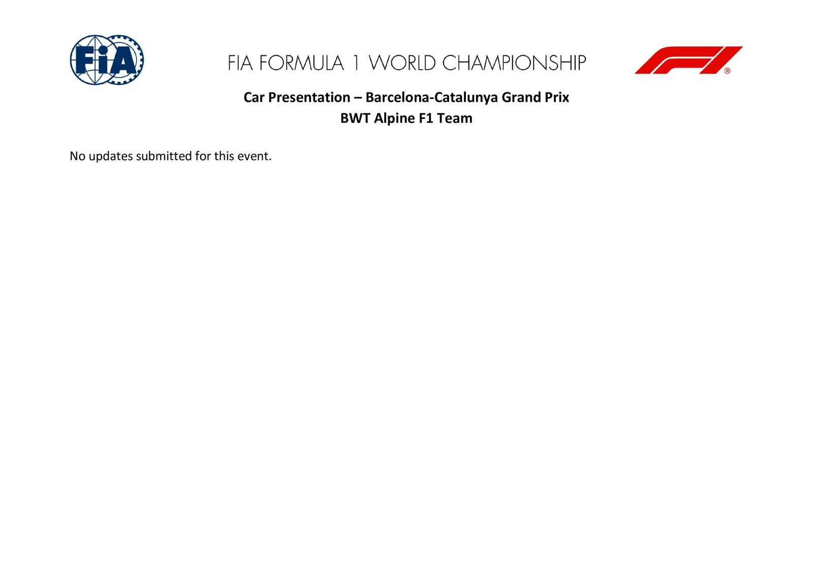Communiqués FIA