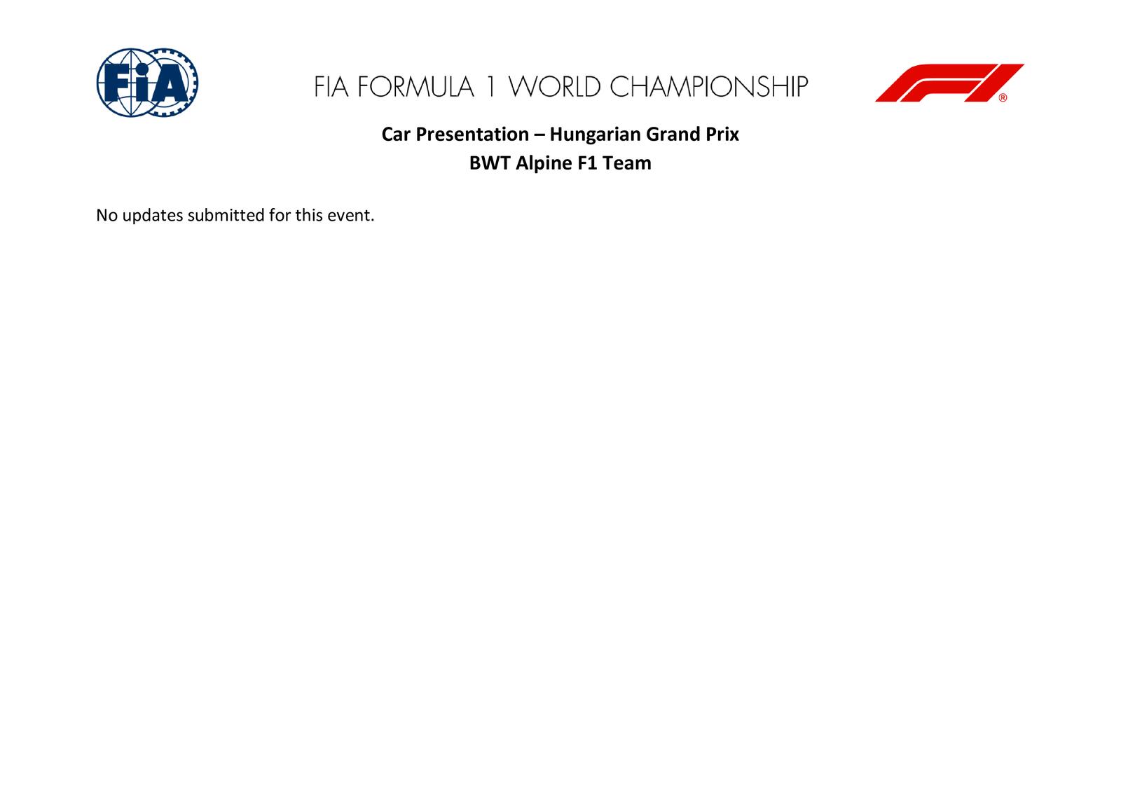 Communiqués FIA