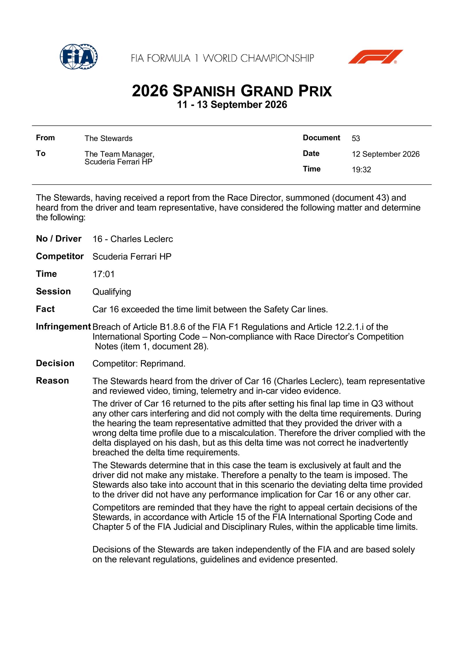 Communiqués FIA